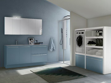 STORE 05 - Laundry room cabinet with sink by Gruppo Geromin - view 2